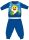 Baby Shark pijama de bebé de invierno grueso - pijama de franela de algodón - azul medio - 80