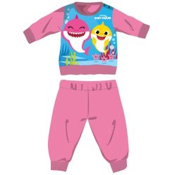   Baby Shark pijama de bebé de invierno grueso - pijama de franela de algodón - rosa claro - 80