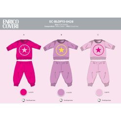   Pijama de bebé largo y delgado Enrico Coveri - pijama de 100% algodón - rosa - 92