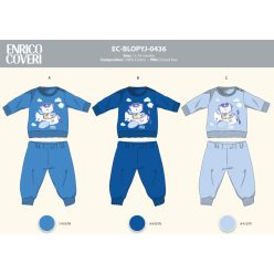   Pijama de bebé largo y delgado Enrico Coveri - pijama de 100% algodón - lila - 80