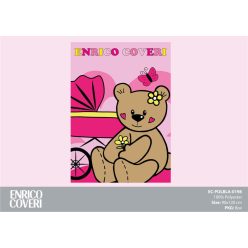 Manta polar para bebé Enrico Coveri - 90 x 120 cm - rosa
