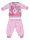 Pijama de bebé de algodón de invierno Flamingo - pijama interlock - rosa claro - 92