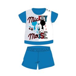   Pijama de bebé de algodón de manga corta de verano - Disney Mickey Mouse - azul medio - 80