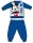 Disney Mickey Mouse pijama de bebé grueso de invierno - pijama de franela de algodón - azul medio - 92