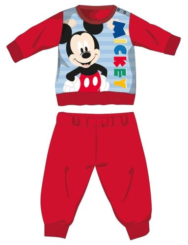 Disney Mickey Mouse pijama de bebé grueso de invierno - pijama de franela de algodón - rojo - 92