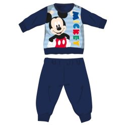   Disney Mickey Mouse pijama de bebé grueso de invierno - pijama de franela de algodón - azul oscuro - 98