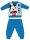 Disney Mickey Mouse pijama de bebé grueso de invierno - pijama de franela de algodón - azul claro - 92