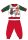 Disney Mickey Mouse pijama de bebé grueso de invierno de Navidad - pijama de franela de algodón - rojo-verde - 92