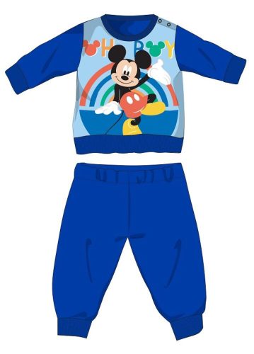 Pijama de bebé Mickey Mouse de Disney - pijama polar de invierno - azul medio - 86