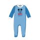Rompers de bebé de Mickey Mouse de Disney de terciopelo - azul medio-blanco - para bebé de 3-6 meses