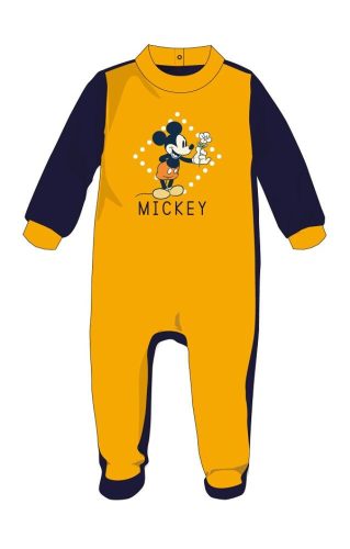 Rompers de bebé de Mickey Mouse de Disney de terciopelo - amarillo - para bebé de 1-3 meses