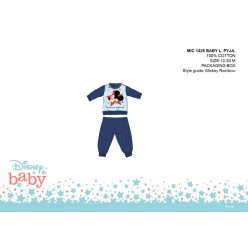   Pijama de bebé Mickey Mouse de Disney - pijama de algodón jersey - azul oscuro - 80