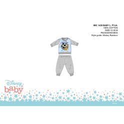   Pijama de bebé Mickey Mouse de Disney - pijama de algodón jersey - gris - 80