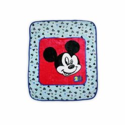   Manta para bebé Mickey Mouse para niños - 110 x 140 cm - azul claro