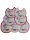 Pack de 7 baberos de Minnie Mouse - babero de algodón - rosa claro-rosa-rosa oscuro-pink-rojo-lila-amarillo