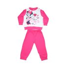 Pijama de bebé de algodón fino de manga larga - Minnie Mouse de corazones - Jersey - rosa - 92