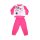 Pijama de bebé de algodón fino de manga larga - Minnie Mouse de corazones - Jersey - rosa - 92