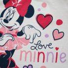 Pijama de bebé de algodón fino de manga larga - Minnie Mouse de corazones - Jersey - rosa - 92