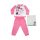 Pijama de bebé de algodón fino de manga larga - Minnie Mouse de corazones - Jersey - rosa - 98