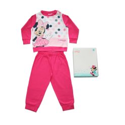   Pijama de bebé de algodón fino de manga larga - Minnie Mouse de lunares - Jersey - rosa - 92