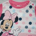 Pijama de bebé de algodón fino de manga larga - Minnie Mouse de lunares - Jersey - rosa - 92
