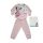 Pijama de bebé de algodón fino de manga larga - Minnie Mouse de lunares - Jersey - rosa claro - 92