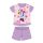 Pijama de bebé de algodón de verano de manga corta - Disney Minnie Mouse - estrellado - lila claro - 92