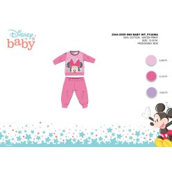   Pijama de bebé de interlock de algodón de invierno - Disney Minnie Mouse - rosa - 86