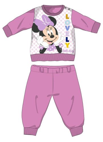 Disney Minnie Mouse pijama de bebé de polar - pijama grueso de invierno de bebé - rosa - 92