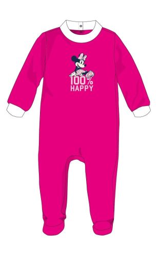 Enterizo de terciopelo de bebé Minnie Mouse de Disney - rosa - para bebés de 1 a 3 meses