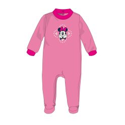   Enterizo de terciopelo de bebé Minnie Mouse de Disney - gris - para bebés de 0 a 1 mes