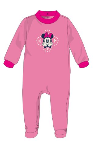 Enterizo de terciopelo de bebé Minnie Mouse de Disney - gris - para bebés de 1 a 3 meses