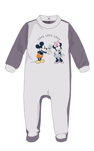 Enterizo de terciopelo de bebé Minnie Mouse de Disney - rosa - para bebés de 1 a 3 meses