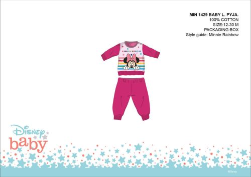 Disney Minnie Mouse pijama de bebé - pijama de algodón jersey - rosa - 92