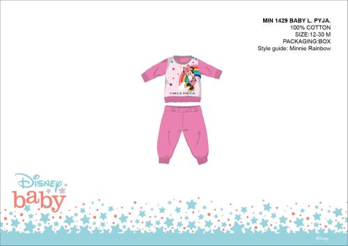 Disney Minnie Mouse pijama de bebé - pijama de algodón jersey - rosa - 92