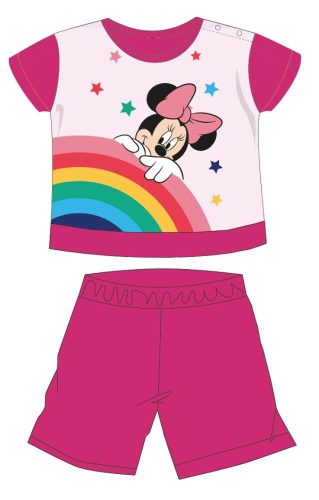 Disney Minnie Mouse summer short-sleeved baby pajama - cotton jersey pajama - pink - 80