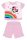 Disney Minnie Mouse summer short-sleeved baby pajama - cotton jersey pajama - with rainbow pattern - light pink - 92