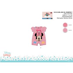   Disney Minnie ratón mono corto de verano para bebé - rosa - para bebés de 0-1 mes