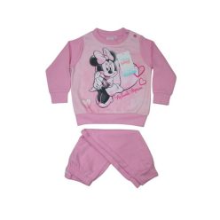   Pijama de bebé de franela de invierno - Minnie Mouse - rosa claro - 92