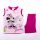 Conjunto de verano de algodón para niñas Minnie Mouse - conjunto de camiseta y pantalón corto - rosa claro - 80