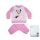Pijama de bebé de algodón grueso de invierno - Minnie Mouse - rosa claro - 92