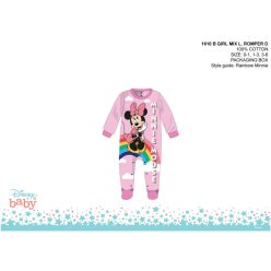   Enterizo de bebé Minnie Mouse de Disney - rosa claro-lila - para bebés de 1 a 3 meses
