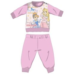   Princesas de Disney pijama de bebé grueso de invierno - pijama de franela de algodón - rosa claro - 80