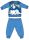 Pijama de bebé delgada y larga de Snoopy - pijama de jersey de algodón - azul claro - 98