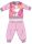 Pijama de bebé delgada y larga de Snoopy - pijama de jersey de algodón - rosa claro - 92
