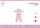 Pijama de bebé de interlock de algodón de invierno - Unicornio - rosa claro - 92