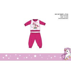   Pijama de bebé unicornio - pijama de algodón jersey - rosa - 92