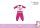 Pijama de bebé unicornio - pijama de algodón jersey - rosa - 98