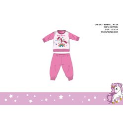   Pijama de bebé unicornio - pijama de algodón jersey - rosa - 86